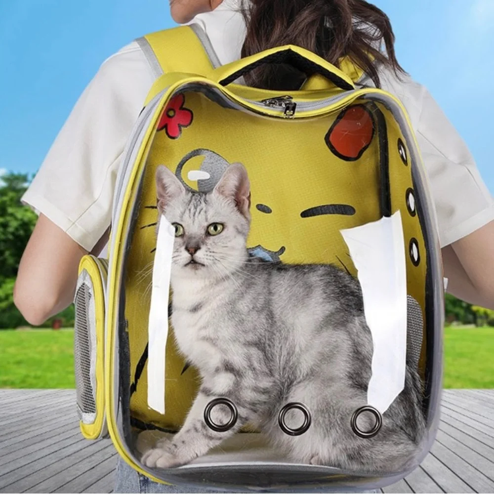 Cat Space Capsule Backpack Breathable Comfortable Dog Carrier